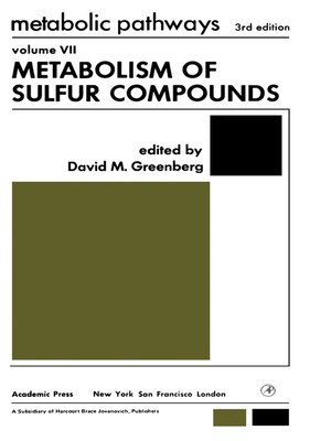 cover image of Metabolism of Sulfur Compounds